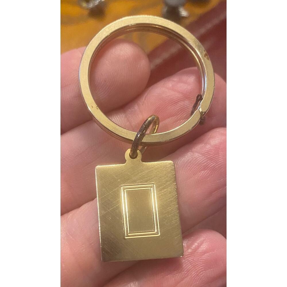 VTG Gold Tone Key Ring, Space for Monoram